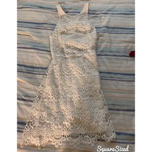 White lace dress